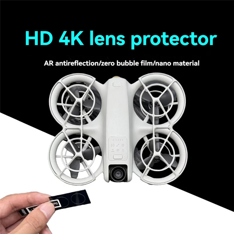 JABS-2 حزمة الزجاج المقسى ل DJI Neo الطائرة بدون طيار حامي عدسة الكاميرا الزجاج المقسى المضادة للخدش طبقة رقيقة واقية #5