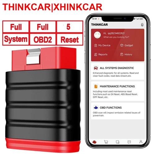 THINKCAR THINKSAFE OBD2 Bluetooth escáner automotriz todo el sistema de aceite SAS ABS TPMS EPB reinicio OBD herramientas de diagnóstico de coche PK Thinkdiag