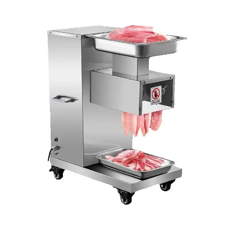 Commercial Meat Cutter 3mm Blade 750W High Efficiency Slicing Machine