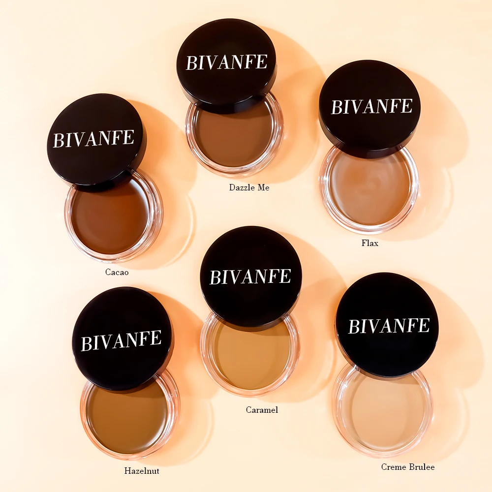 Flawless Matte Foundation Cream Full Coverage, Long-Lasting Moisture, Oil Control & Color Correction Waterproof Concealer Cream