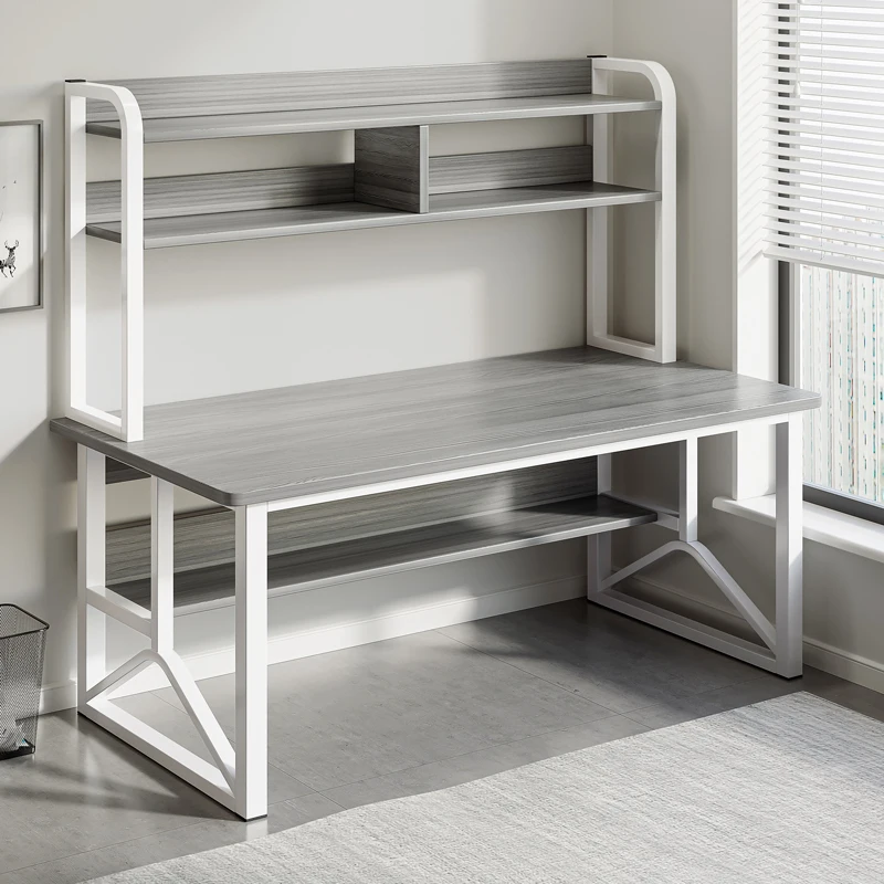 الكبار مكتب بسيط رف الكتب المتكاملة طالب تعلم الكتابة مكتب غرفة نوم المنزل سطح المكتب مكتب الكمبيوتر طاولة مكتبية #1