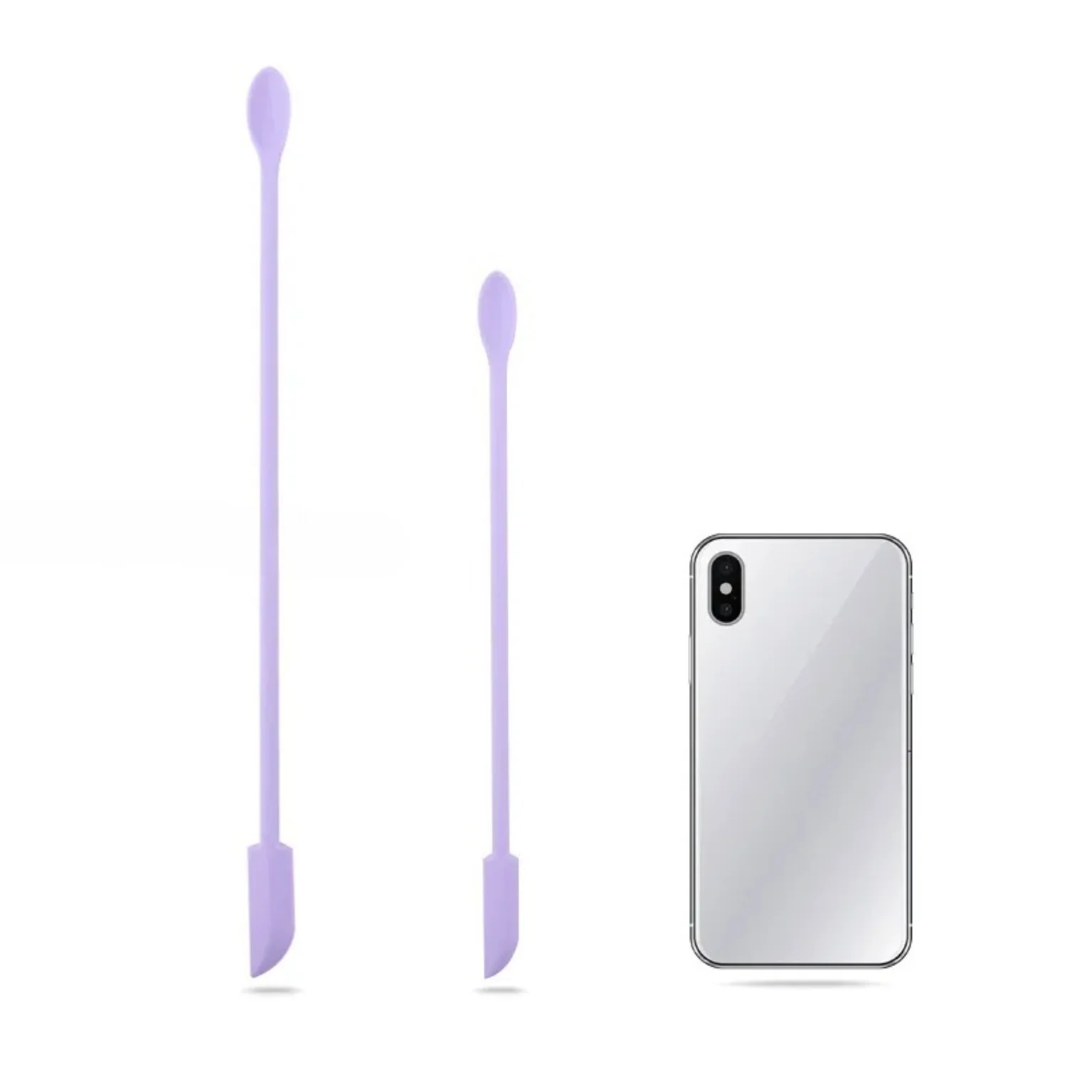 3 قطعة/المجموعة مزدوجة الرأس ملعقة التجميل تطول سيليكون مكشطة لمستحضرات التجميل المربى كريم الأساس خلط عصا أدوات ماكياج