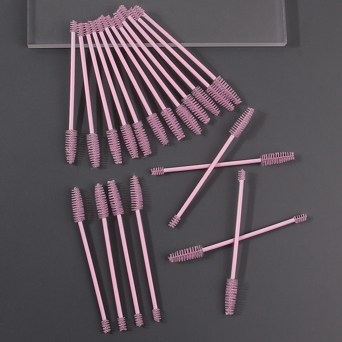 Tête de brosse spirale à double tête, douce et flexible, brosse à mascara, brosse à sourcils, outil de brosse de maquillage pour les yeux polyvalent, 20 pièces