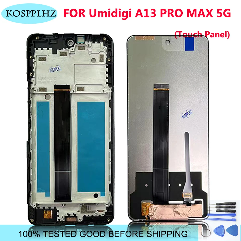 KOSPPLHZ New Replacement For Umidigi A13 PRO Max 5G LCD Display + Touch Screen Digitizer Assembly +tools