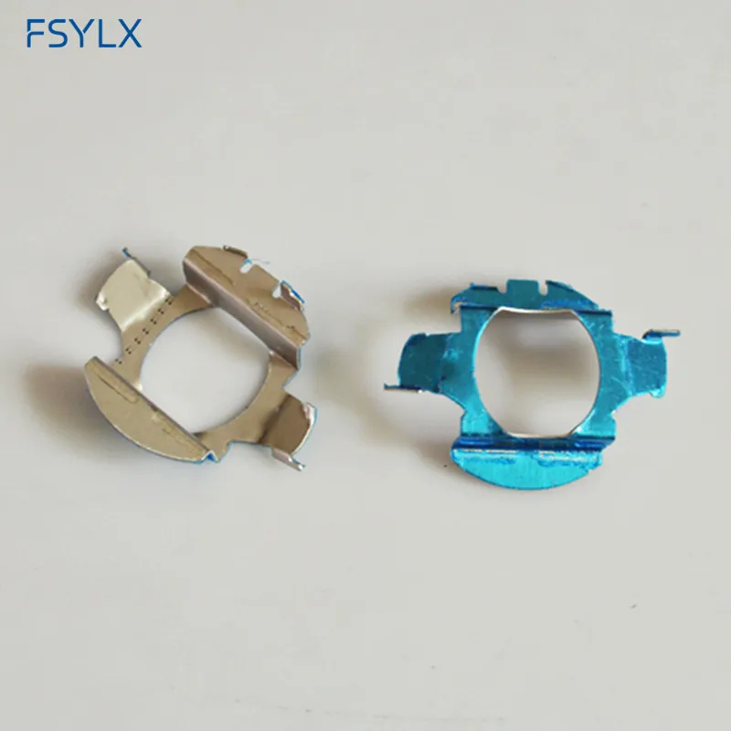 FSYLX H7 HID Xenon Bulb Holder Metal Base Holder Adapter Clips for VW Bora Jetta Polo QASHQAI Xenon HID H7 Converters Adaptor