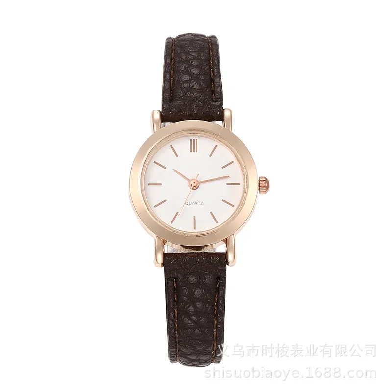 2024 New Women\'s Watch Student Simple Leisure Retro Quartz Watch Belt Watch Wholesale