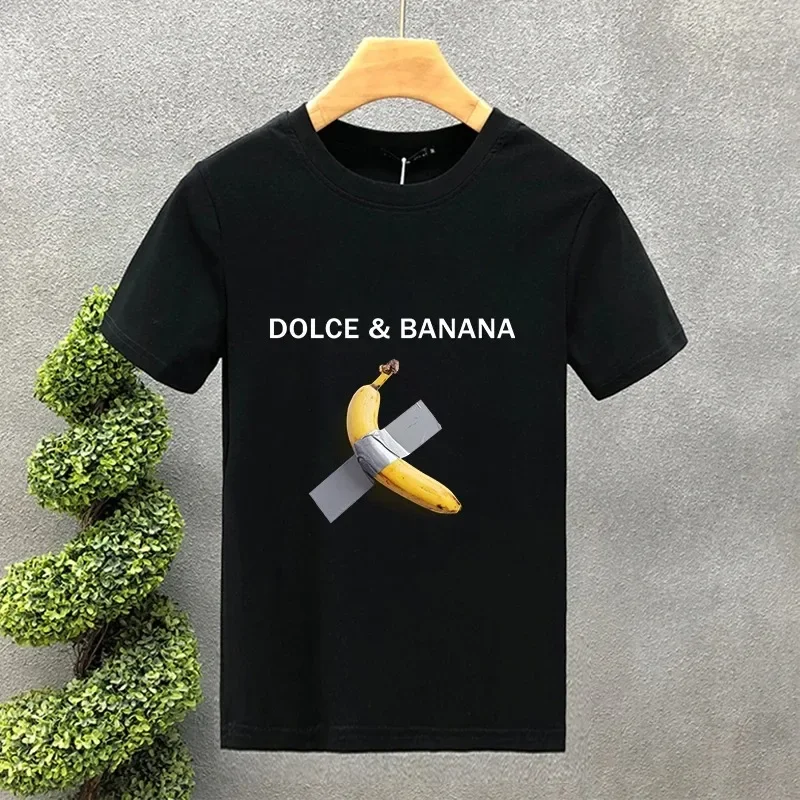 Dolce & Banana Cute Printed Spring Summer Personality T-shirt For Men’s Snake Hair Greek Mythology T shirt man T Shirt Woman