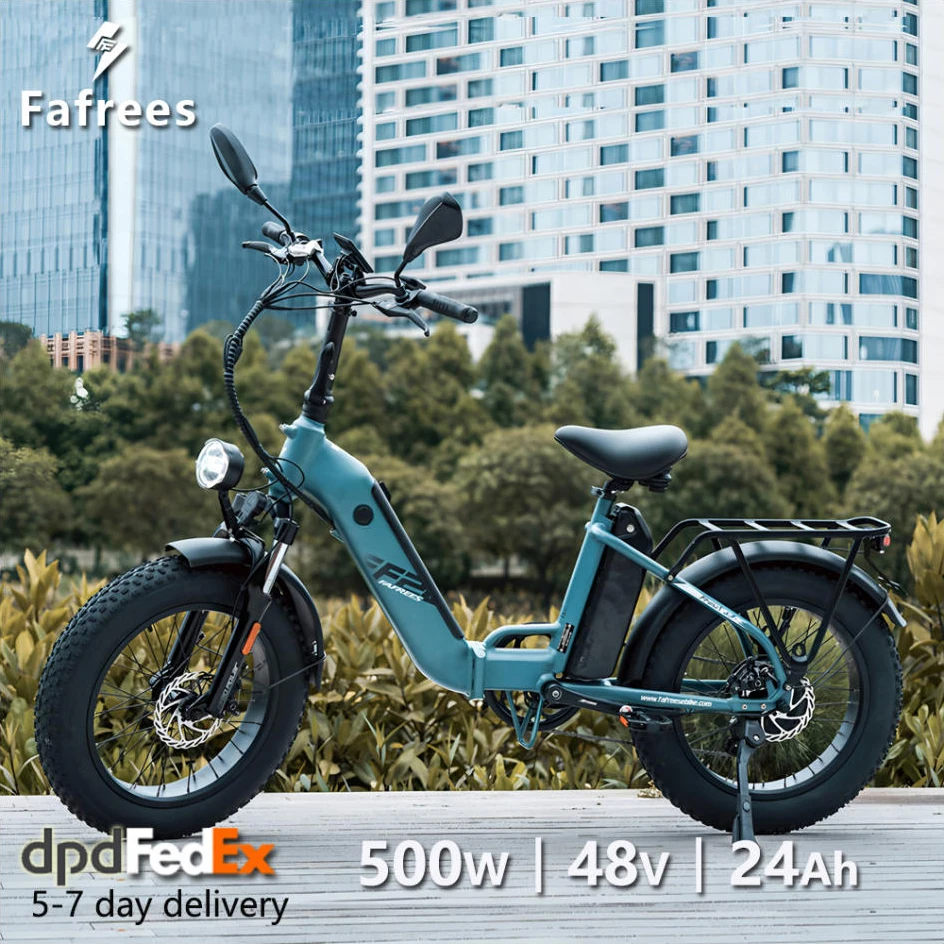 Fafrees FF20 Polar Klappbar Elektrofahrräder Mit 48V 24Ah Abnehmbarem Akku, 20 Zoll MTB Mountainbike für Erwachsene, 7-Gang, 25 km/h und 95–115km Reichweite