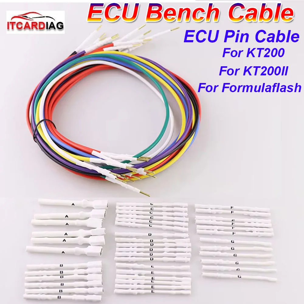 ECU Bench Cable for KT200II ECU Connector for FormulaFlash ECU Connect Cable for KT200 ECU Pin Adapter Cable ECU Pin Cable