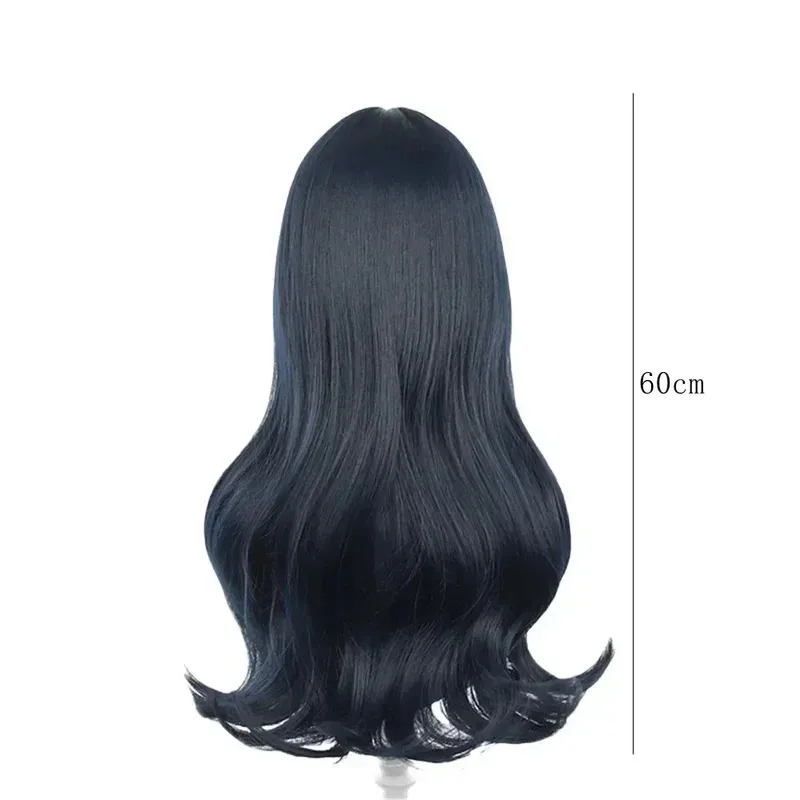 วิกผมสังเคราะห์สำหรับคอสเพลย์ อนิเมะ ซูกิชิตะ เคียวทาโร่ สีน้ำเงินเข้ม ยาว สำหรับงานปาร์ตี้ งานคาร์นิวัล อุปกรณ์ประกอบฉาก