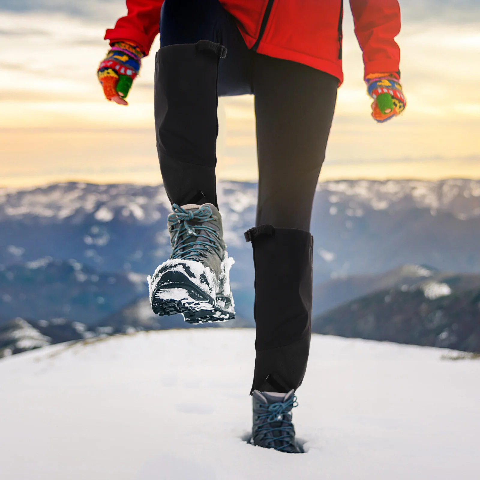 

1Pair Snowproof Breathable Boot Gaiters Waterproof Outdoor Hiking Camping Leg Cover Trekking Foot Protector Boot Gaiters