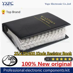 25/170/400 Kinds 2512 2010 1210 1206 0805 0201 0402 0603 Resistors 1% SMD SMT Chip Resistor 5% Assortment Kit 0R-10M Sample Book