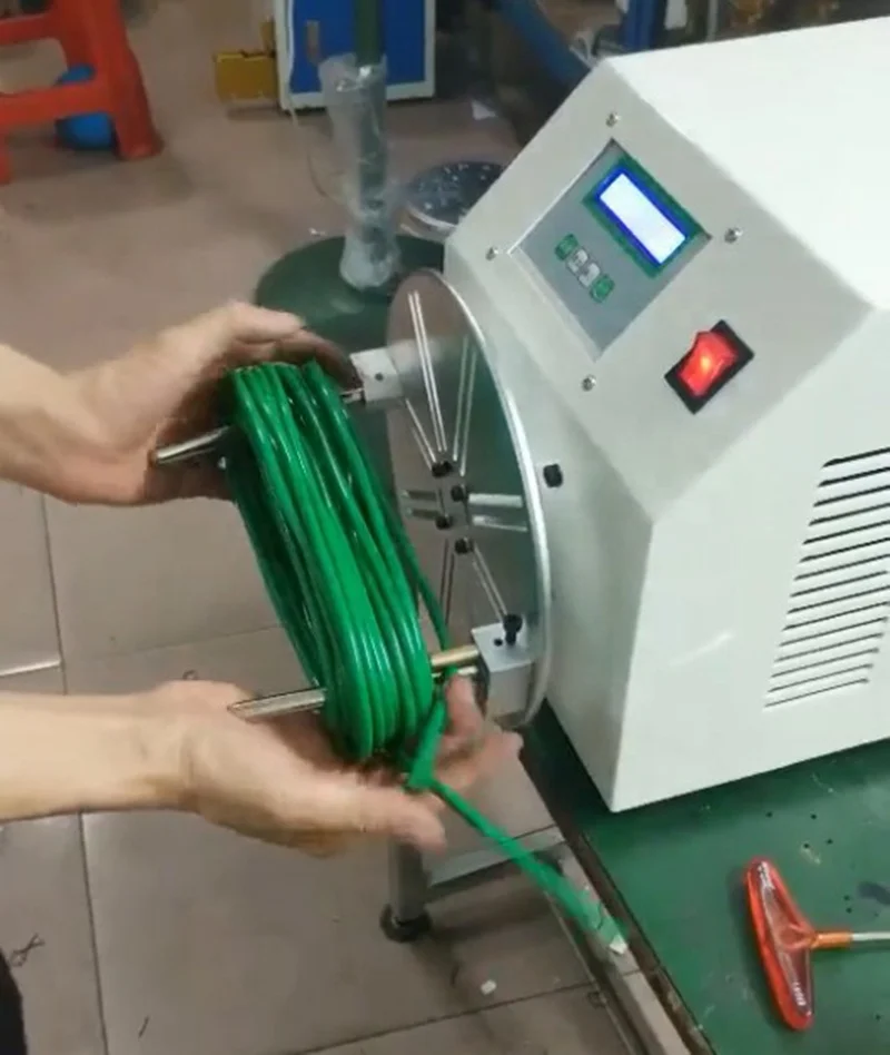 Semi-Automatic Wire Winding Machine, Small Cable Coil Winder for Round or 8-Shape