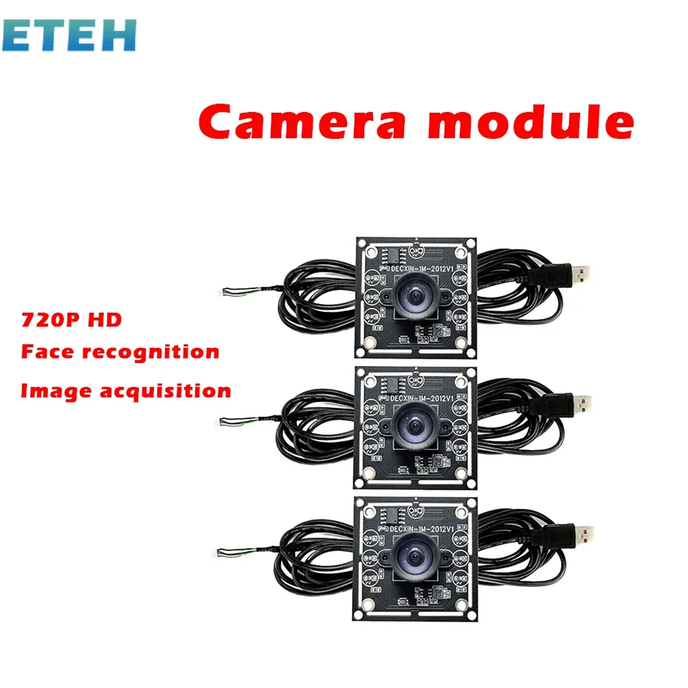 ETEH Camera Module 1MP OV9732 1280x720 USB VST Free Driver Manual Focus With 2M Cable For WinXP/7/8/10/XP  SP1 For Android/MAC