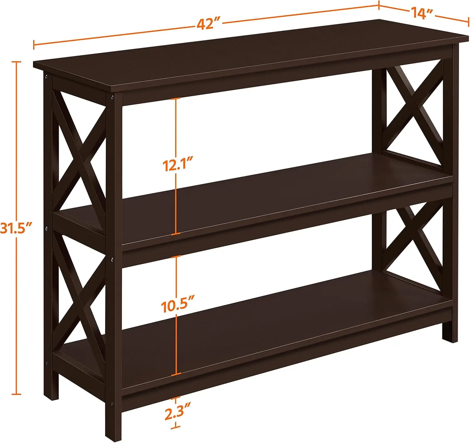 

Television Stands & Entertainment Centers with 3 Tier TV Stand Room, Espresso Bogg bag charms Garage organizer Perfume stand