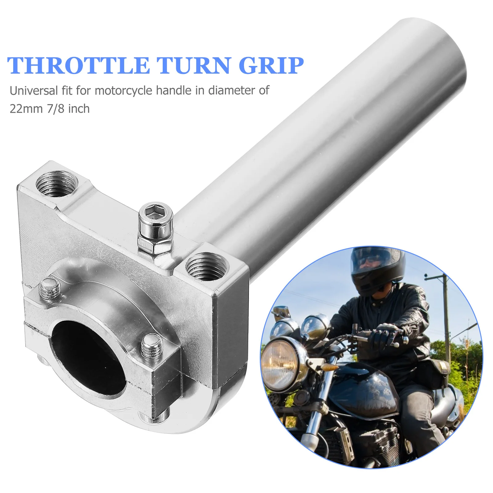 

2Sets Universal Throttle Twists Grip Professional Motorbike Handlebar Throttle Gas Tube Comfortable Ergonomic Fit 22mm