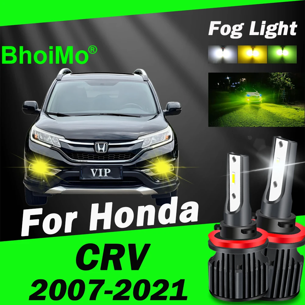 

BhoiMo For Honda CR-V CRV 2007 - 2021 Front Fog Light Lamp Led Bulb 2008 2009 2010 2011 2012 2013 2014 2015 2016 2017 2018 2019