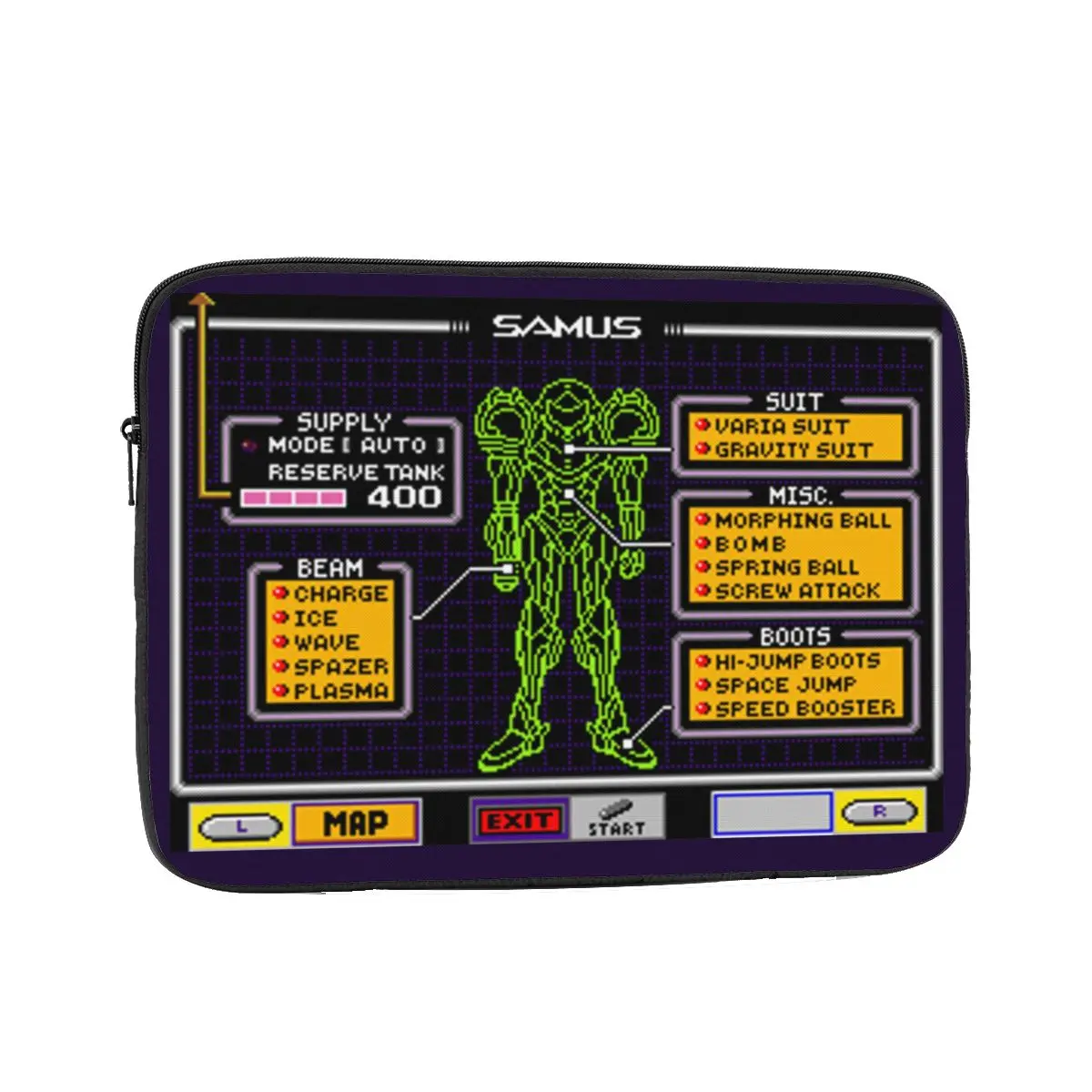 Laptop Liner Sleeve 10 12 13 15 17 Inch Notebook Bag Case Metroids Samus Tablet Shockproof Case