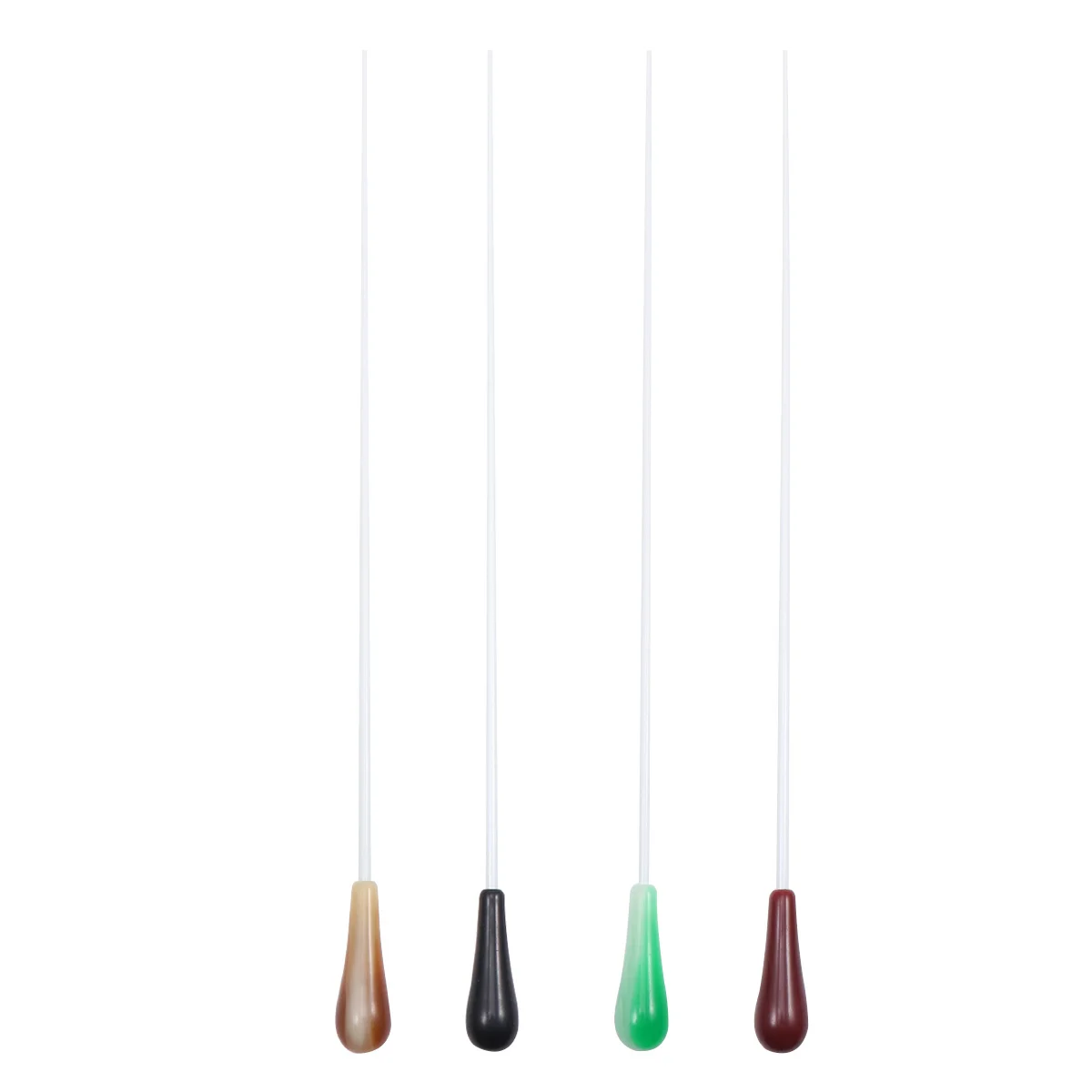 Resin Concert Colorful Red Music Long Comfortable Handle Orchestra Conducting Stick Perfect Gift for Music Conductor