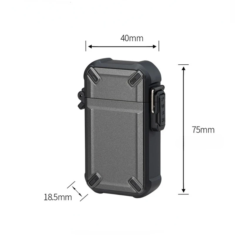 Outdoor Lighter Windproof  Waterproof Curved Telescopic Rod Cigarette Lighter Cigarette Accessories Camping and Barbecue Helper