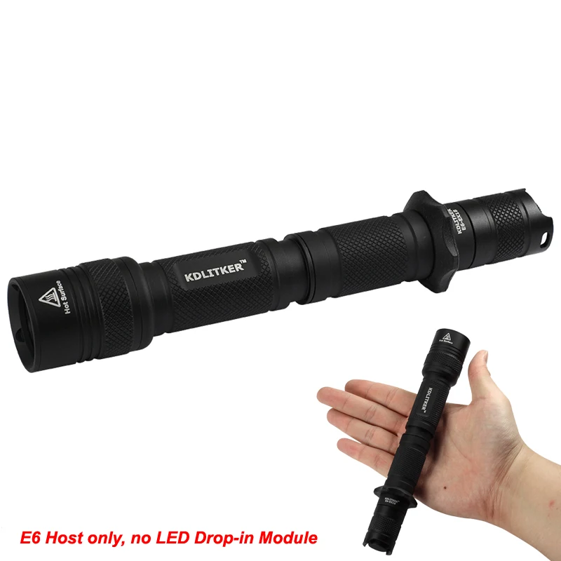 KDLITKER E6 P6 Style 18650 Flashlight Host