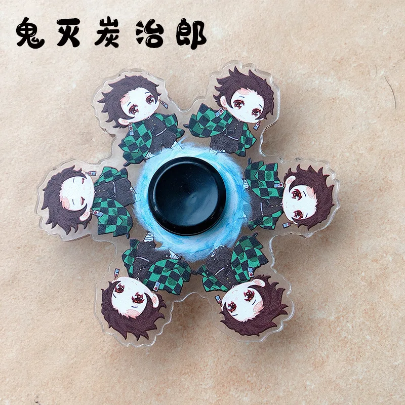 ZK20 Running 2022 New Anime Demon Slayer Fidget Relief Rodent Hand Spinner Kids Toy Fingertip Gyro Bearing Mute gift for kids