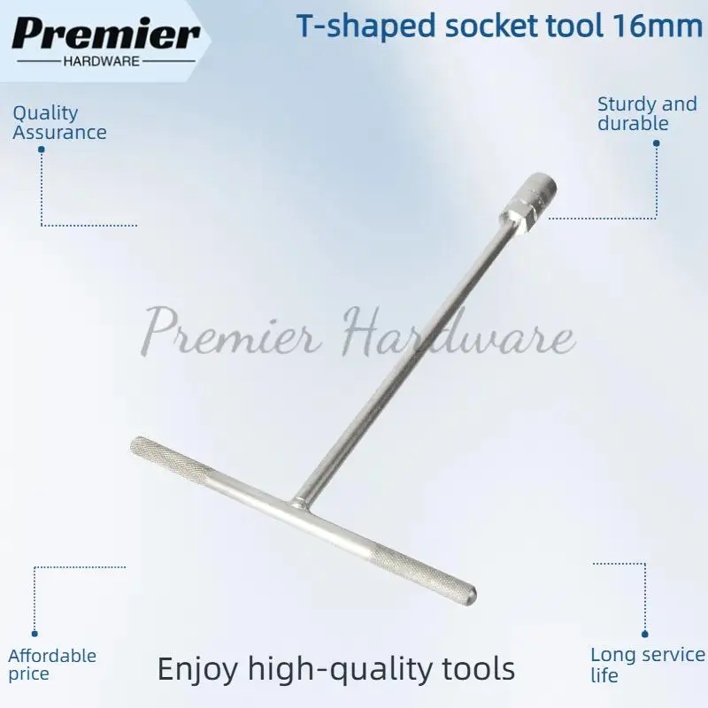 

Т-образный шестигранный торцевой ключ 16 мм Т-образный удлиненный Т-образный стержень Т-образный ключ для инструментов для ремонта автомобилей и мотоциклов