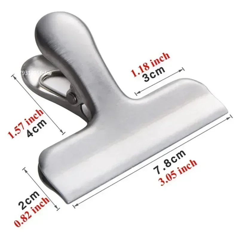 Stainless Steel Chip Bag Clips Stainless Steel Home Kitchen Food Snack Clip Moisture-proof Household Kitchen Gadgets Item