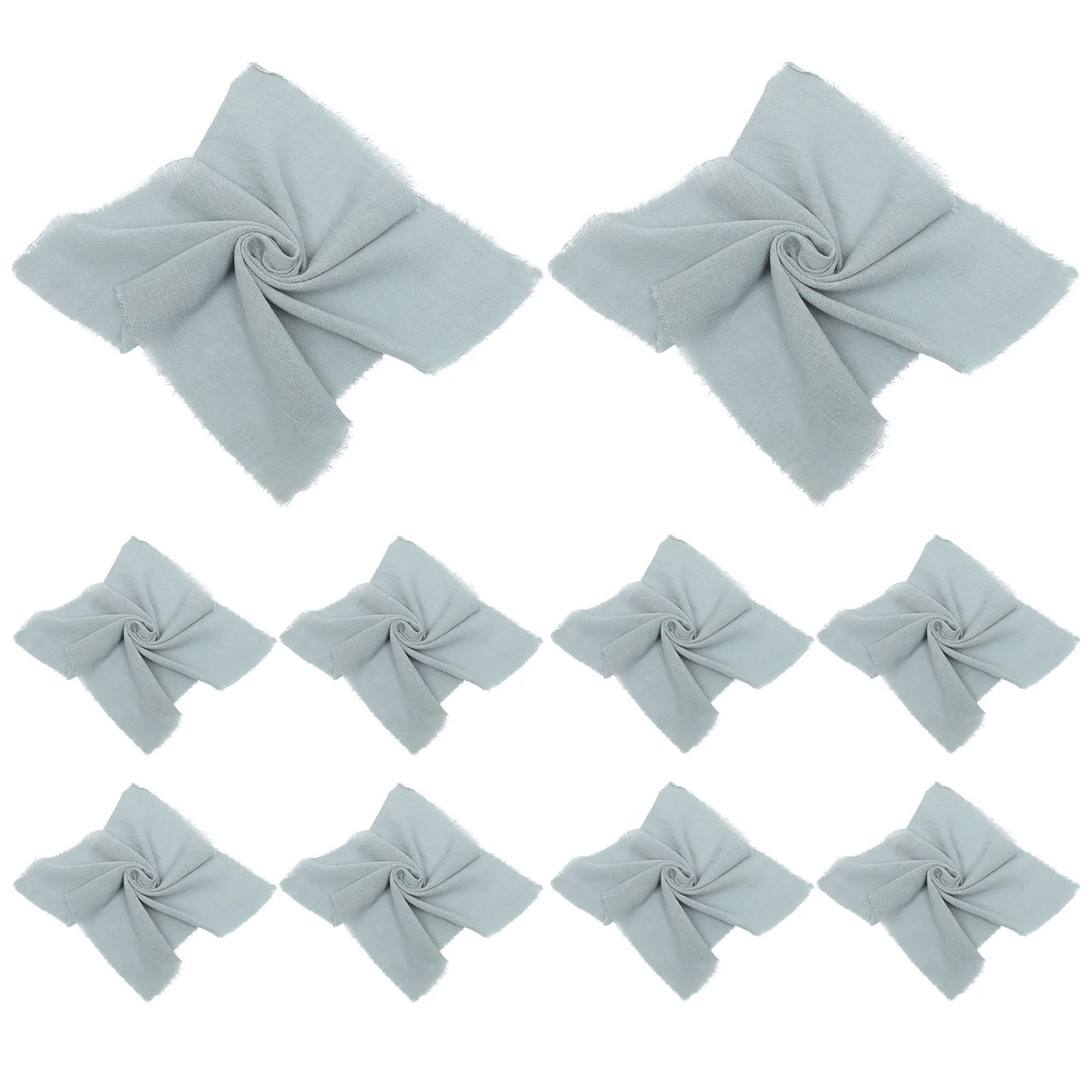 

12Pcs Versatile Reusable Table Napkins Excellent Water Absorption Perfect for Home Coffee Shop Parties Polyester Napkins