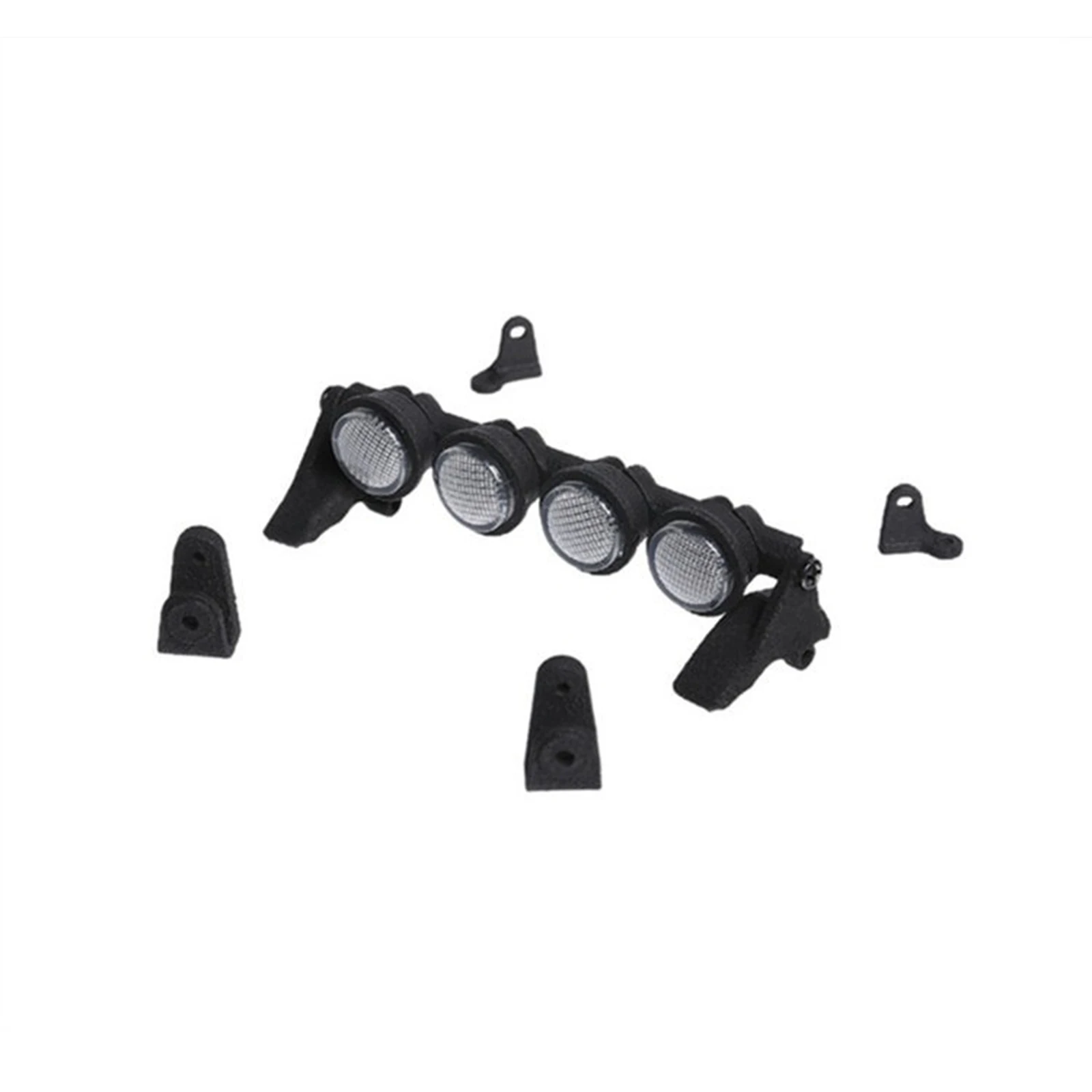 

DC RC 1/18 1/24 TRX4M Xiaoqi SCX24 Multi-Mount Universal Dome Light Bar 4-Light High-Brightness Version