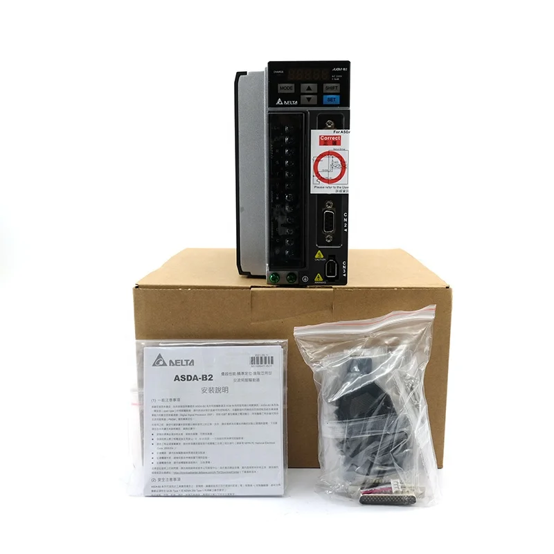 العلامة التجارية الجديدة الأصلية ASDA-B2 سلسلة محرك سيرفو يعمل بالتيار المتردد ASD-B2-1521-B محرك 1.5KW