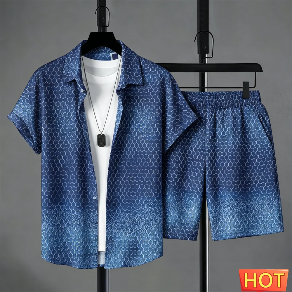 Summer Outfits Man Shirt Set G - Men'S Fashion Color บทวิจารณ์และราคา