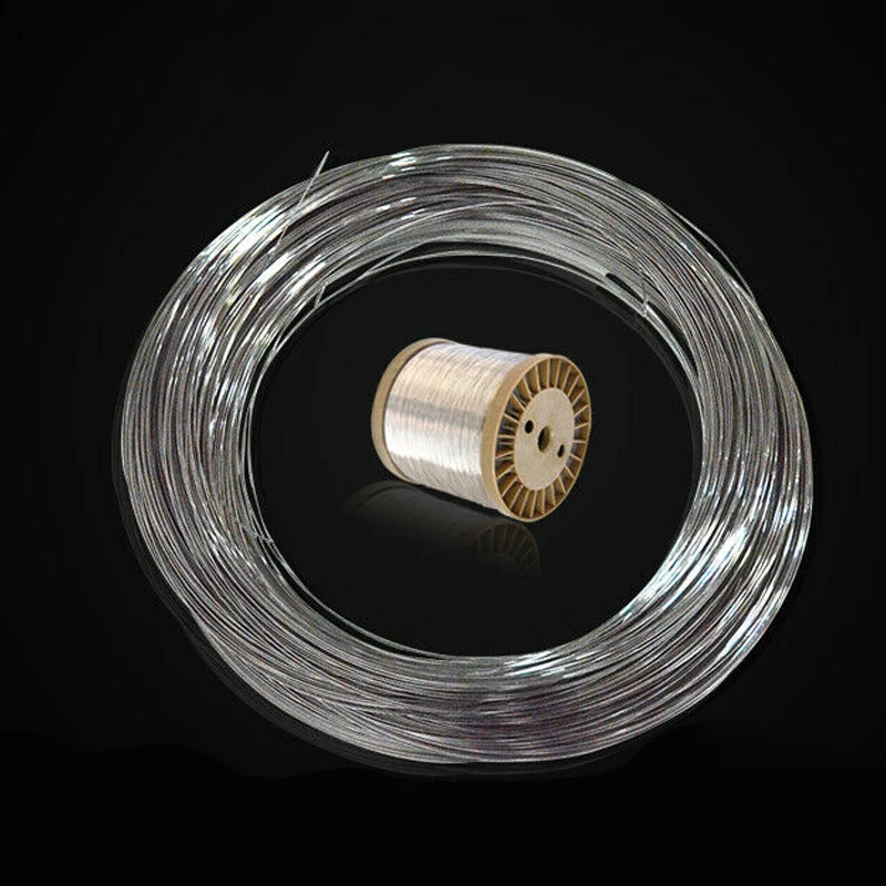 10/20Meters 304 Stainless Steel Soft / Hard Single Strand Lashing Steel Wire 0.1 0.2 0.3 0.4 0.5 0.6 0.8 1 - 3mm High Toughness