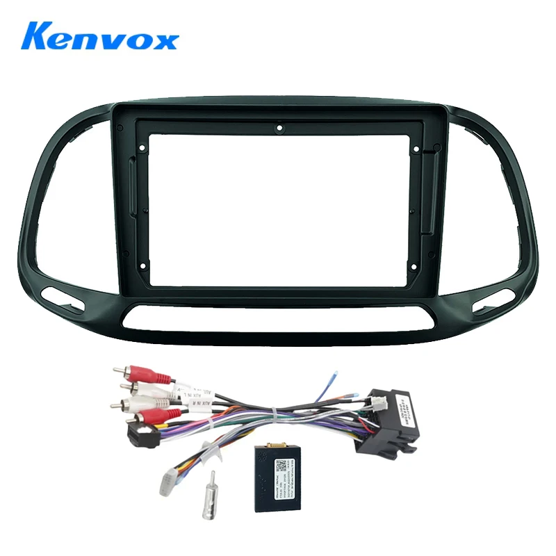 Car Radio For Fiat Doblo 2015 - 2019 Android 2 Din Stereo Mounting Bezel Faceplate Frame Kit