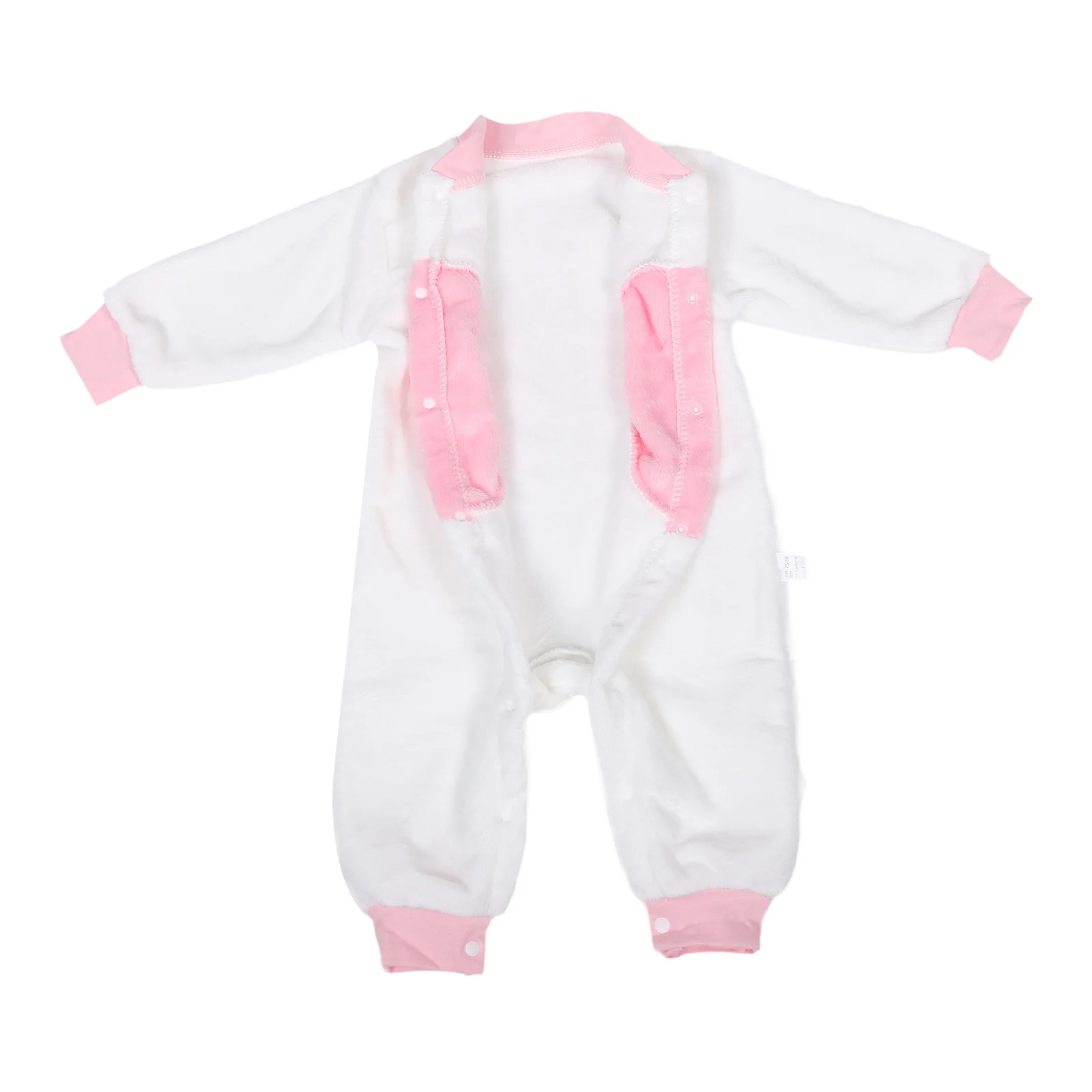 بدلة قطعة واحدة للأطفال بدلة ثلج لحديثي الولادة بأكمام طويلة مادة ناعمة دافئة للأطفال الصغار على شكل أرنب بقرة وأرنب بقلنسوة ملابس ربيعية