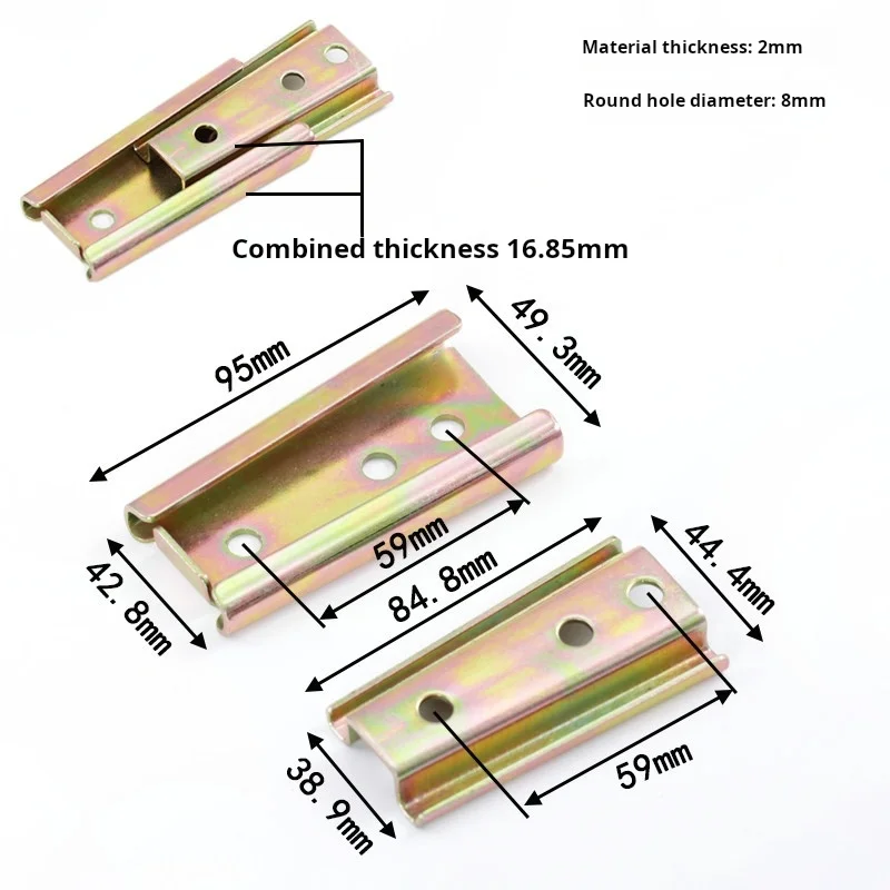 Sofa Armrest Plug 95 Tapered Dowel Connector Set Furniture 2 in 1 Hardware Accessory