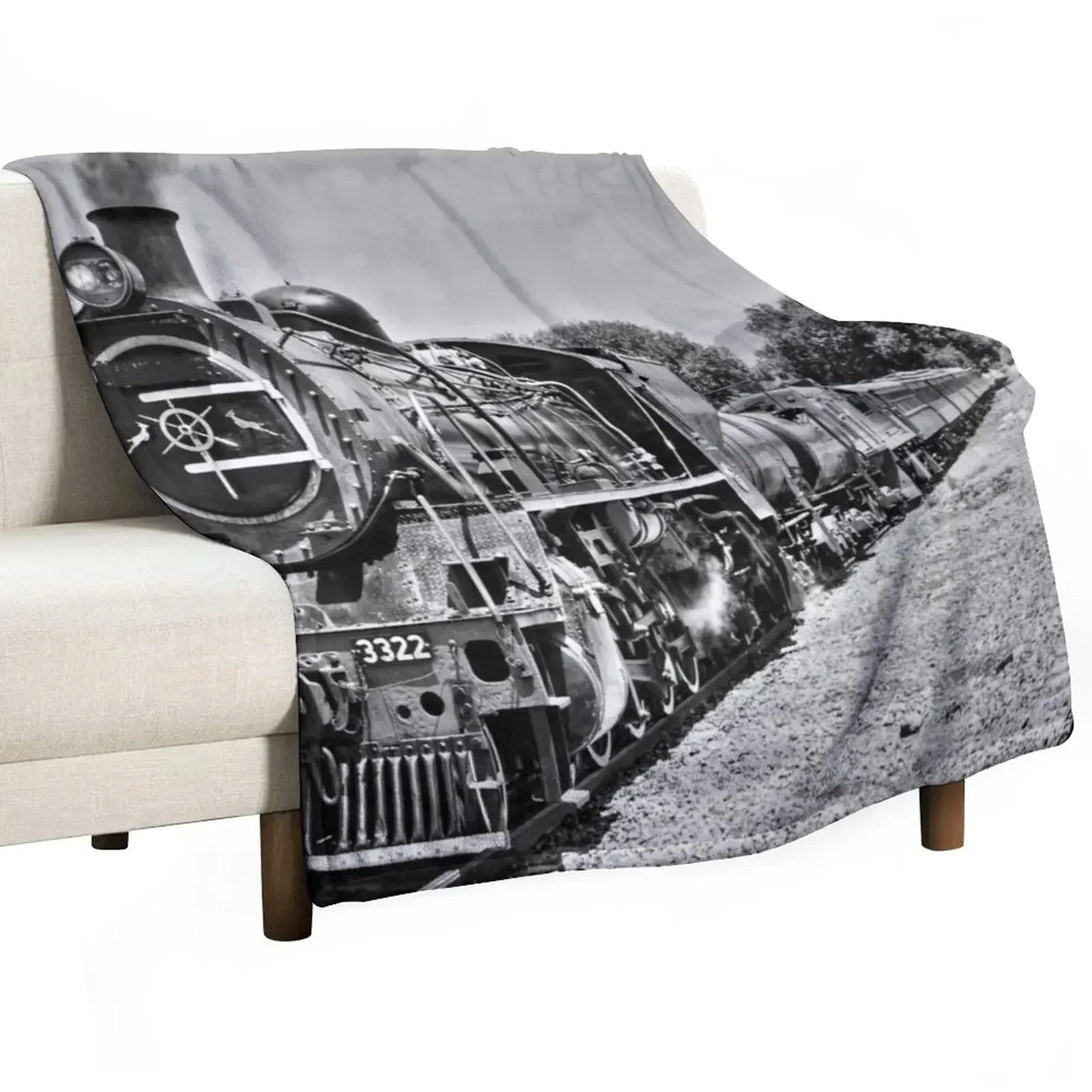 Steam locomotive from the good old days Throw Blanket Hair Cute Blankets