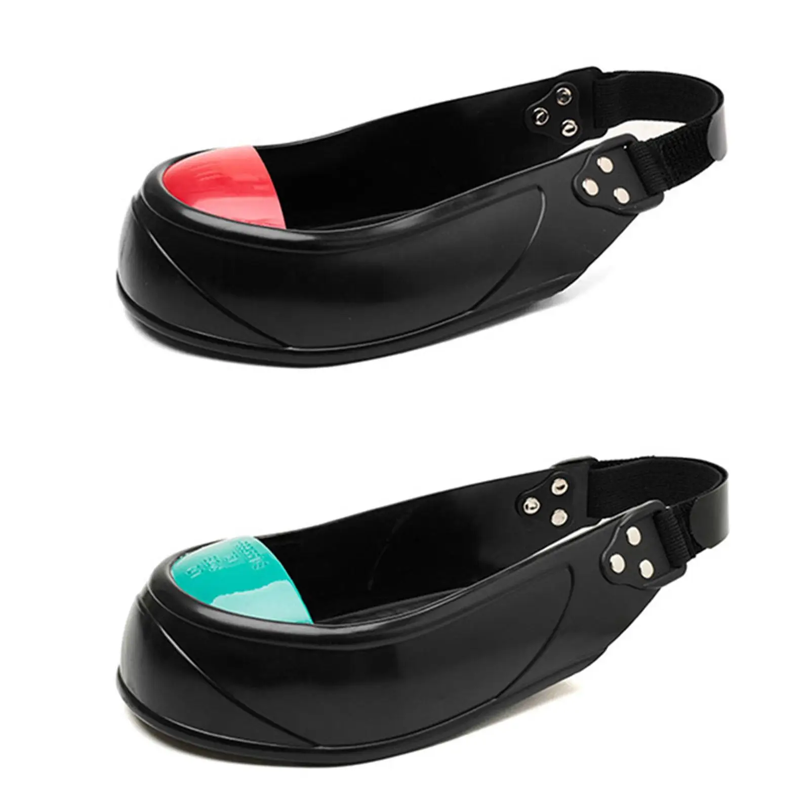Steel Toe Cap Shoe Covers for Adults Anti Slip Rubber Sole Anti Smash Toe Protection for Workplace Visitors Multipurpose