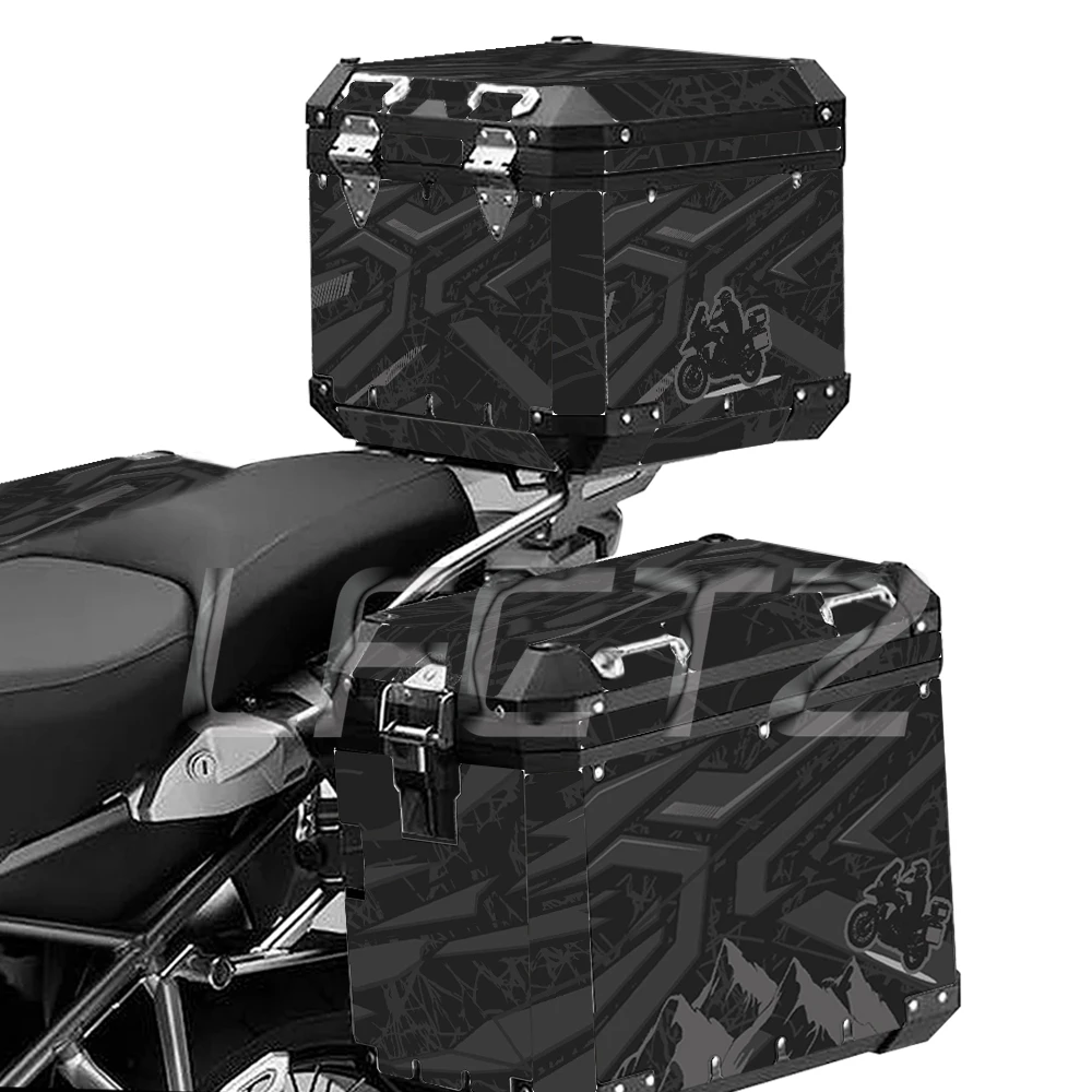 Fit for R 1200 GS R1200GS Adventure 2014-2023 R1250GS ADV 2019-2024 Motorcycle Aluminum Box Panniers Top Case Decals Sticker Set
