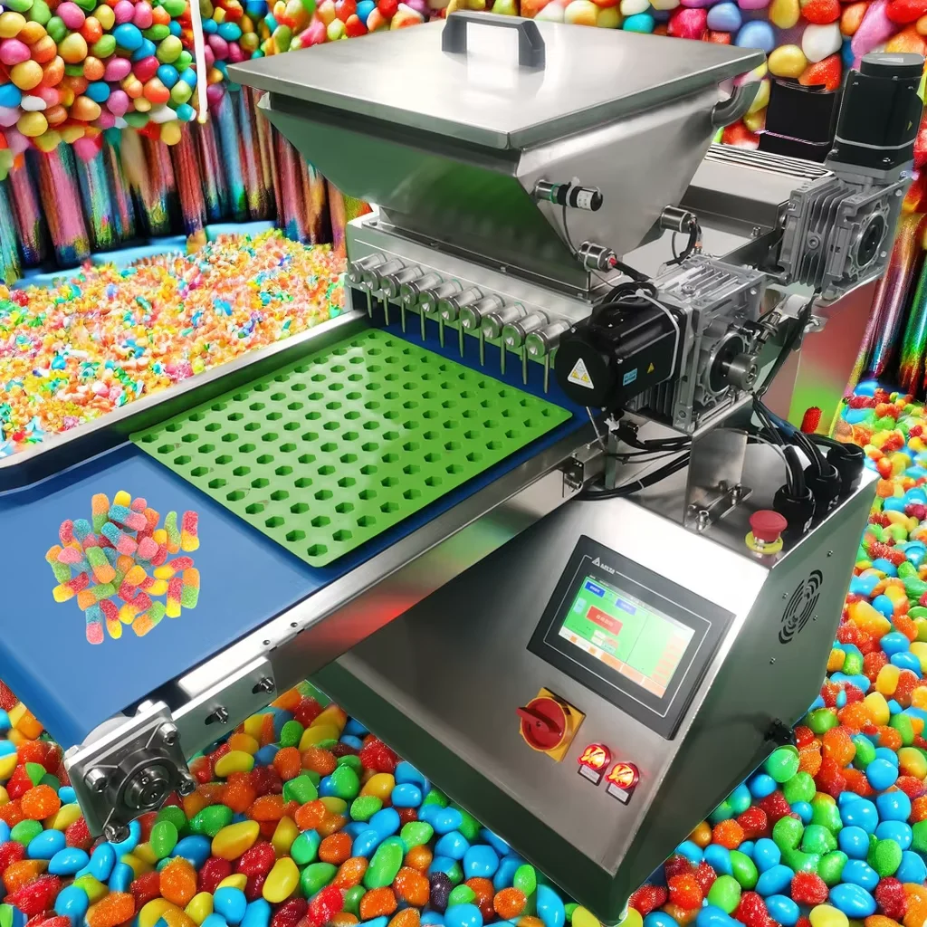 candy production pulling machine Soft Gummy Bears Candy Hard Making Machine Chocolate Candies