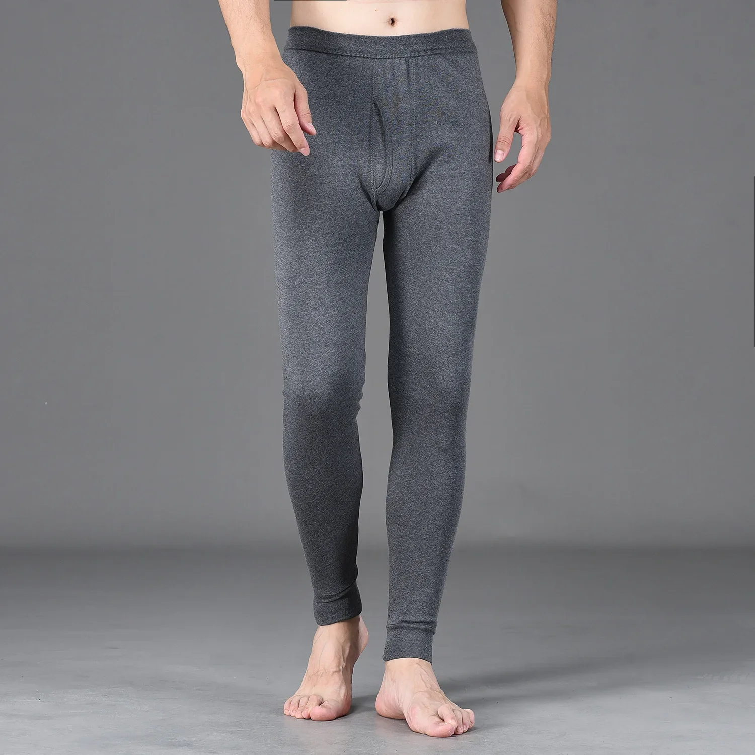 100% Pure Cotton Thermal Underwear Bottoms Mens Underwear Legging Pantyhose Winter Cotton Wool Pants