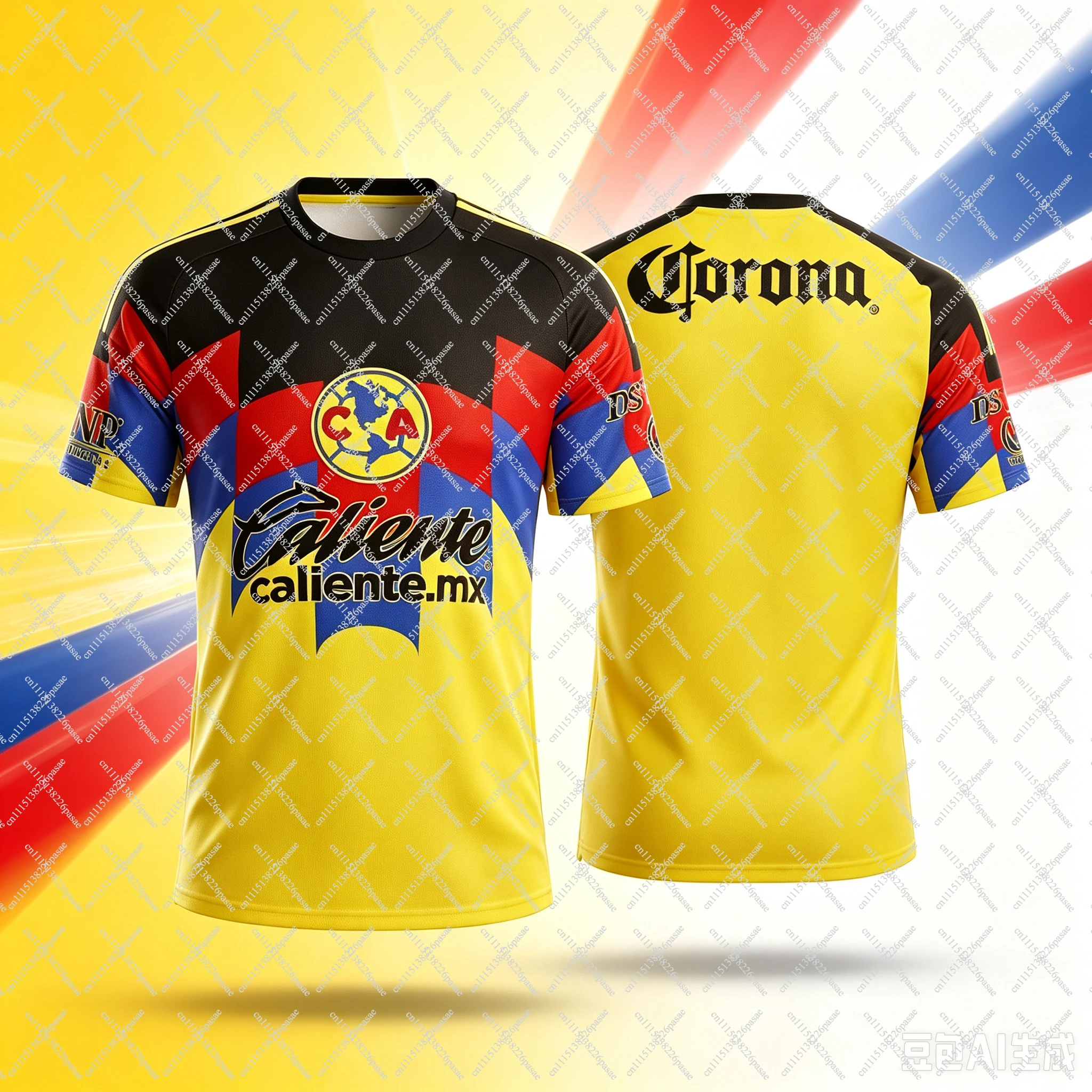 2025 Summer New Quick-Drying and Breathable Shirt for Casual Sports and T-shirt Club America Jersey for Beach Surfing