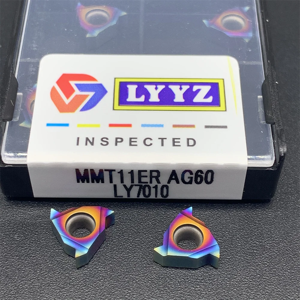 High quality MMT11IR AG60 LY7010 nano blue thread insert cemented carbide blade CNC tool blade 11IR AG60