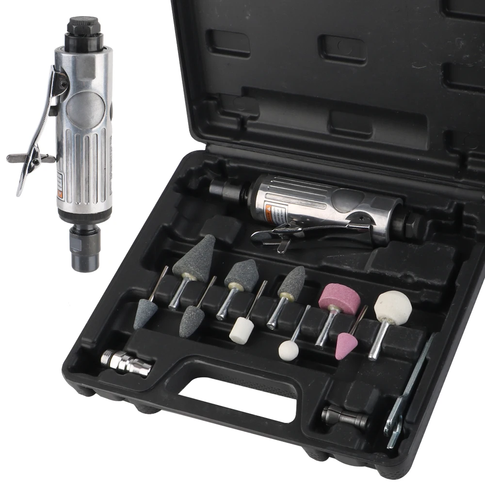 1/8 "طحن آلة تلميع عدة الهوائية مطحنة القالب 16 قطعة مطحنة الهواء مطحنة الحفر أداة الهواء مطحنة القالب 1/4"