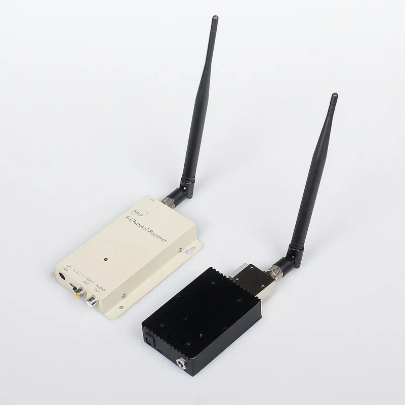 1080-1200 MHZ 1.2G 5W(Enhanced) 4CH Wireless Analog FPV System For RC Drone / Airplane