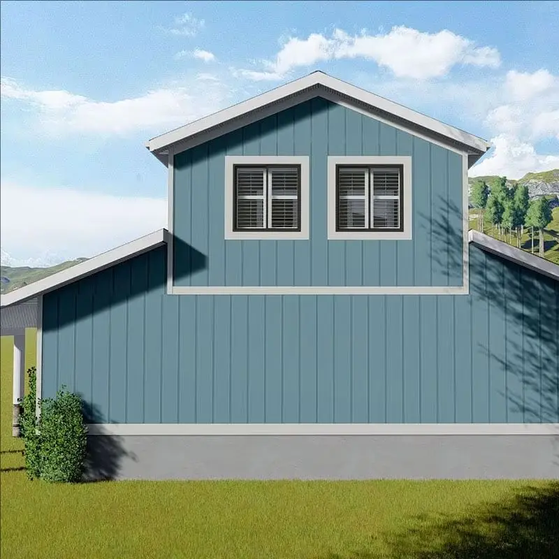 Modern Luxury Two-Story Prefab House Fast Install Steel Structure Customized for Hotels and Residential Villas