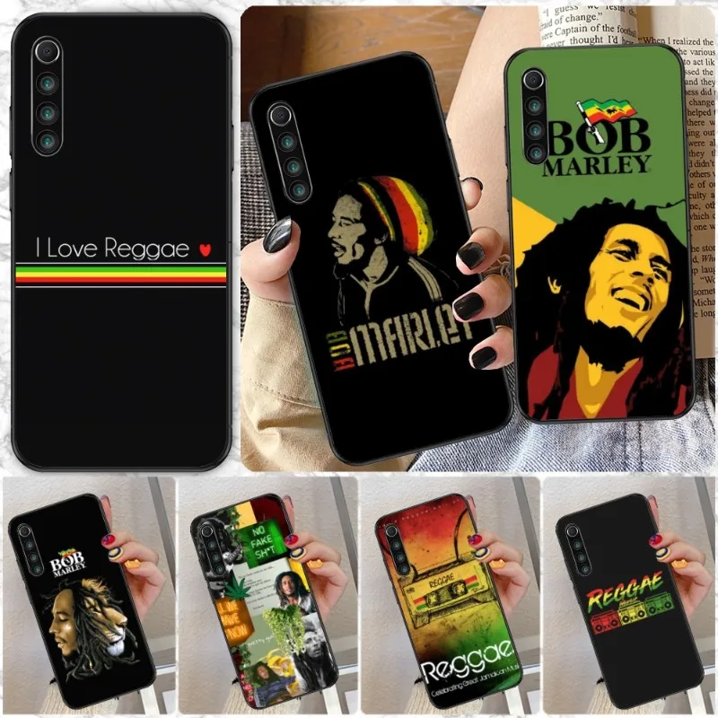 Reggae Marley Mobile Cell Phone Case for Xiaomi Redmi Note 12 11 10 9T 8 7 Pro 9 9A 9C 8 Black Soft Phone Cover Funda