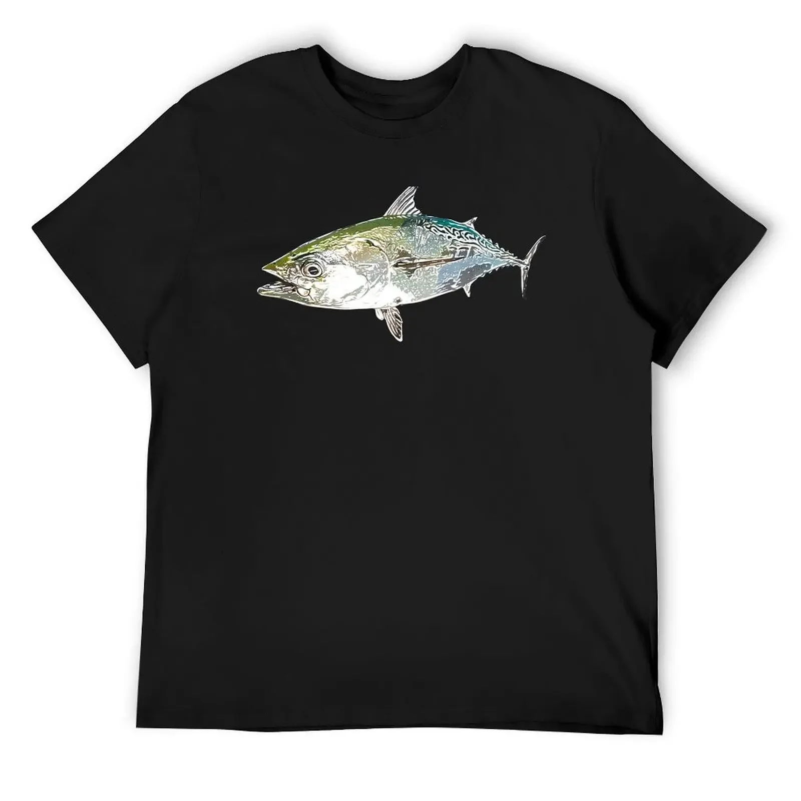 False Albacore White Alternate Print T-Shirt Aesthetic clothing vintage graphic tee Men's t shirts