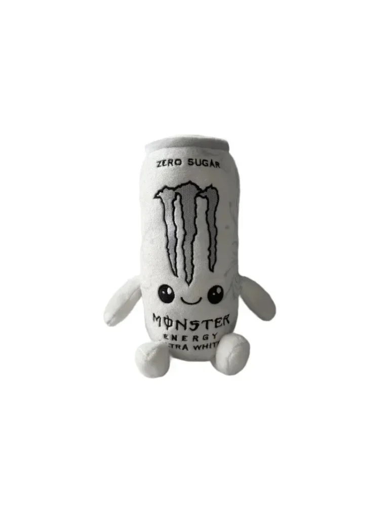 2026 Neues Monster-Plüschtier, weißes Energy-Drink-Plüschtier, Simulationsdose, Stoffpuppe, niedliche weiche Figur, Deko, Geschenk, Freund, Heimdekoration
