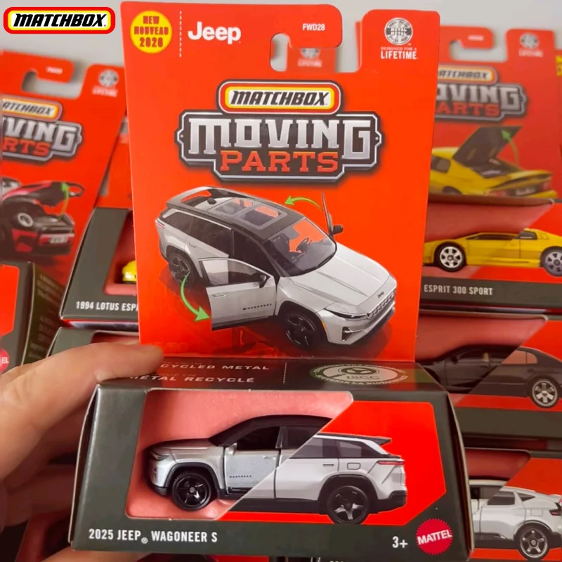 

Новые коллекционные модели автомобилей Matchbox Moving Parts FWD28 из литого металла: Acura, Jeep, Lotus, Mini, Volkswagen, Toyota для автолюбителей.